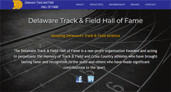Desktop Screenshot of delawaretrackandfieldhof.org